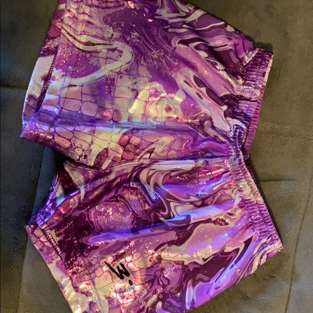 NEW 3° Purple Haze/Snake Metallic Festival Shorts